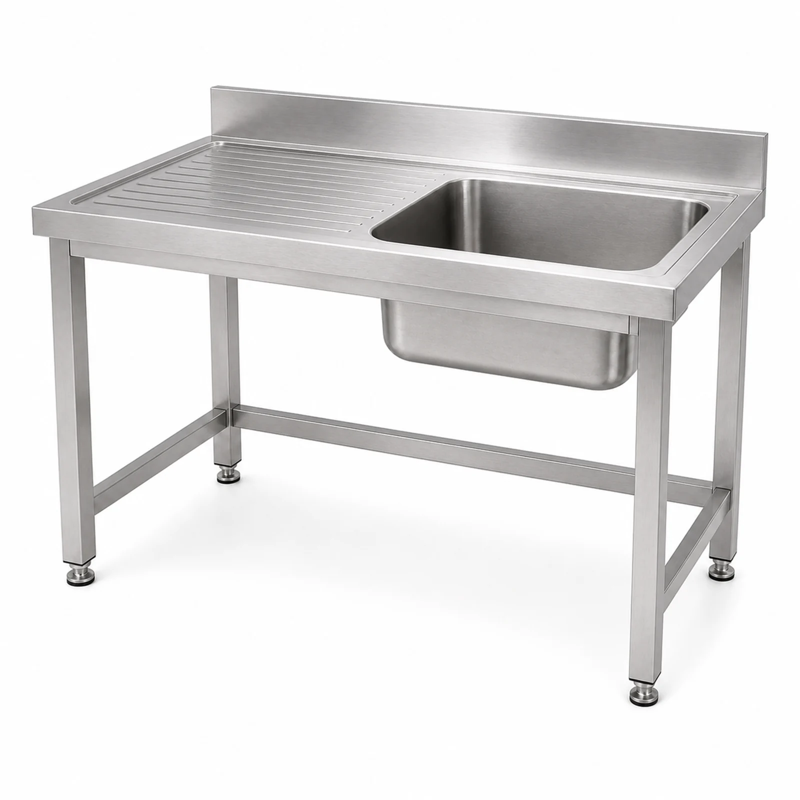 Stainless Steel Sink Unit - 45-degree Product View